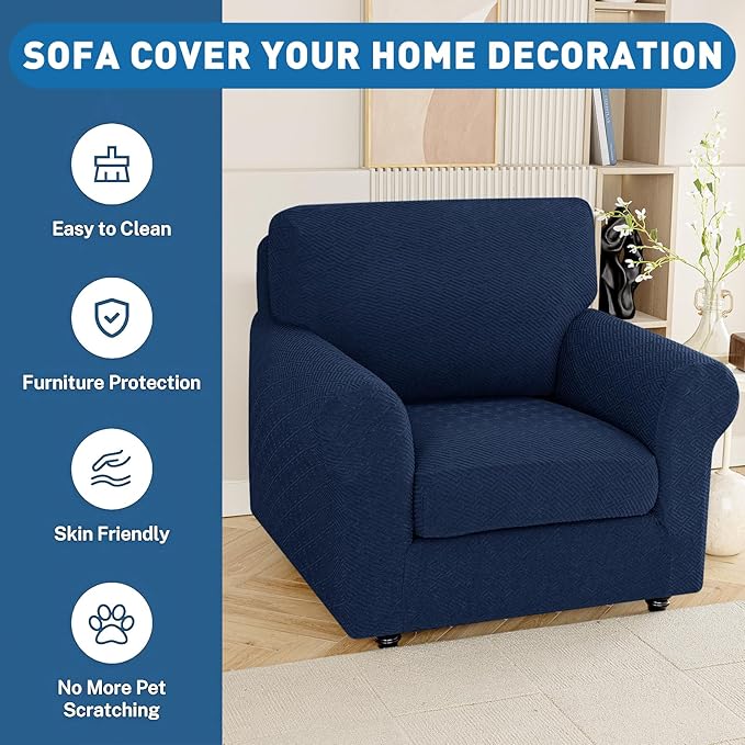 XINEAGE Couch Cushion Covers Seat Cushion Cover Thick Stretch Sofa Slipcovers 1 - Image 7