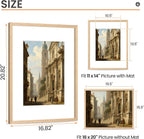 upsimples 16x20 Picture Frame Solid Wooden, Nursery Wall Frames Set of 3