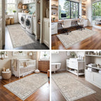 2x6 Hallway Washable Runner Rug : Vintage Soft Kitchen Laundry Runner - Image 7