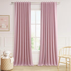 Guken 100% Blackout Curtains 120 Inch Length 2 Panels Set by Guken