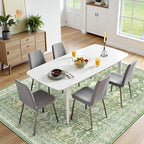 Lofus 6x9 Area Rug for Living Room, Light Green Washable Area Rugs - Image 2