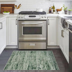 Lansny Modern Abstract Entryway Rug Indoor 2x3 Washable Rug Non-Slip Soft Small - Image 2