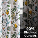 Topfinel Floral Curtains & Drapes Coquette Winter Blackout Elegant Vintage - Image 4