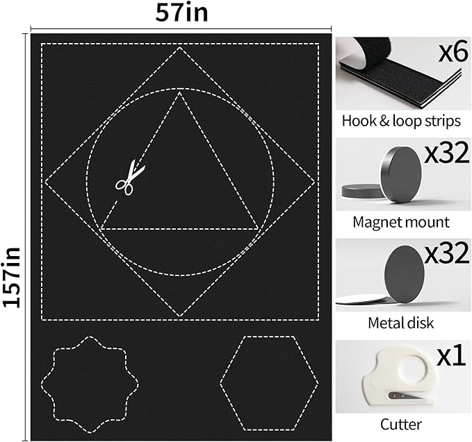 BKSAI 100% Blackout Window Cover, Portable Magnetic Black Out Curtains - Image 6