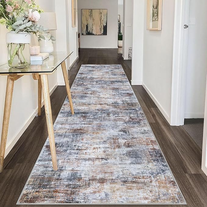 IOHOUZE Abstract Runner Rug 3x10 Ft Washable Runners - Image 8