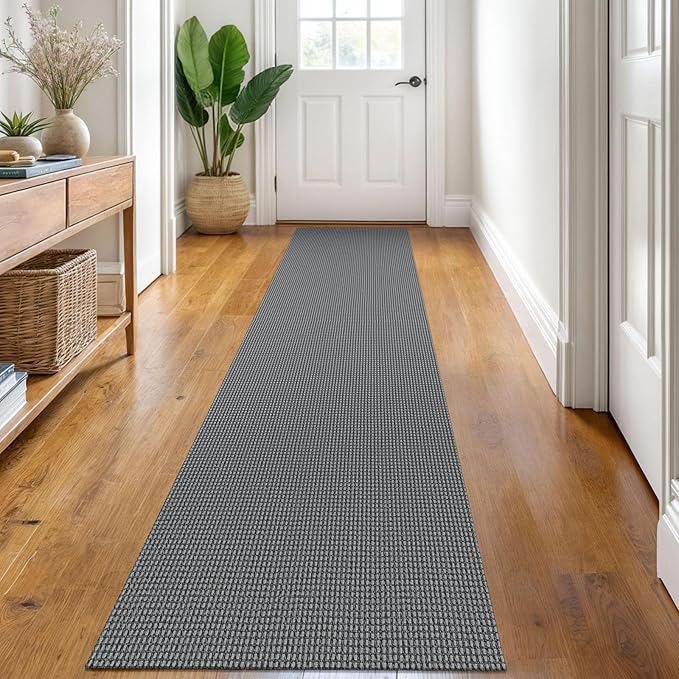 KOZYFLY Runners for Hallways 2x8 ft Washable Kitchen Runner Non Slip Rubber by KOZYFLY