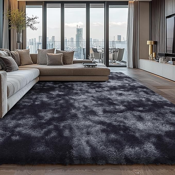 Shag Area Rugs for Bedroom Living Room, 4X6 Ultra Soft Fluffy Area Rugs for Dorm by Boshengya