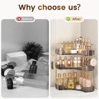 Bathroom Counter Organizer 3-Tier Corner Organizer with Hooks