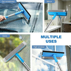 SetSail Window Squeegee 2 in 1 Window Cleaner Tool with 57in Extension Pole