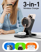 2026 Travel Portable Wireless Fast Charging Station for Apple