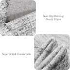 6x6 Grey Round Rug 6ft Living Room Circle Rug Gray Vintage Round Area Rug Non - Image 6