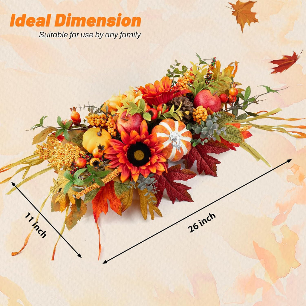 Fall Centerpieces for Tables 28" Fall Table Centerpiece for Dining Table