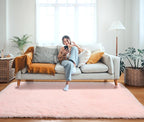 ONASAR Pink Rugs for Bedroom Girls, Fluffy 4x6 Soft Plush Fuzzy Shaggy Kids - Image 9