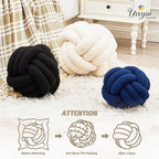 Uvvyui Knot Pillow Ball, Soft Home Decorative Round Throw Pillow, Handmade - Image 4