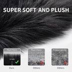 Faux Fur Rug for Bedroom, Fluffy Runner Rugs Soft Sheepskin Rug Sofa Couch Seat - Image 5