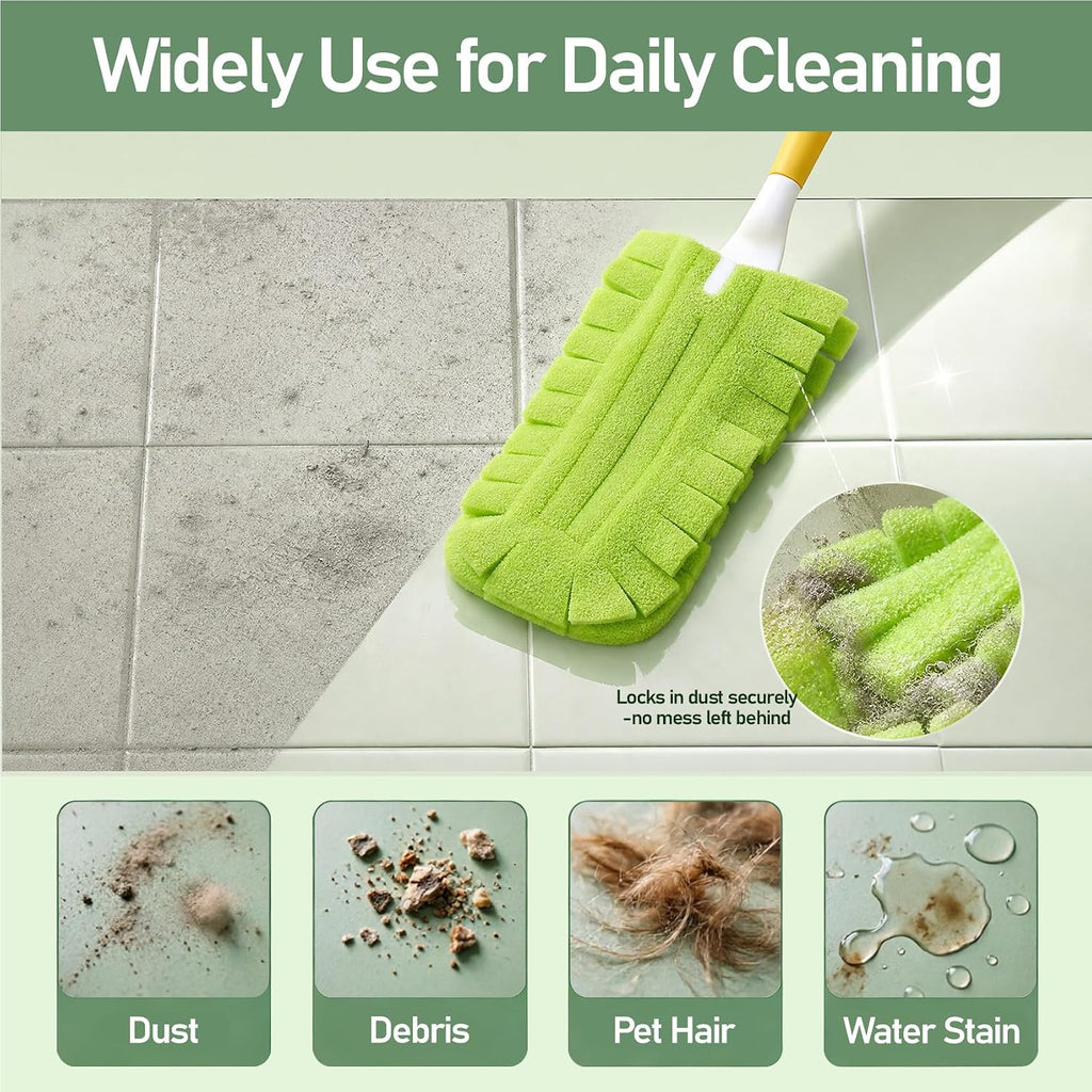 Reusable Duster Refill & Feather Dusters - 12 Pads, Dusting, Cleaning Tools