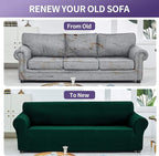 Joccun Christmas Stretch Couch Cover Slipcovers, 1-Piece Sofa Covers - Image 5