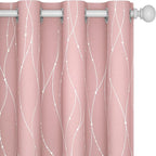 Deconovo Pink Blackout Curtains by Deconovo