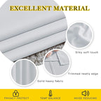 NICETOWN Greyish White Room Darkening Curtains Blackout 36 inch Curtains - Image 4
