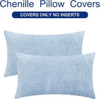 CaliTime Throw Pillow Covers Decorative 16 X 26 Inches Pack of 2 Cozy Chenille - Image 6