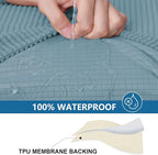 hyha Waterproof Sectional Couch Covers, Non Slip Sofa Couch Cushion Covers L - Image 3