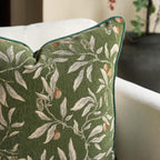 Alerfa Green Floral Throw Pillow Cover 12 x 20 Inch Rectange Luxury Decorative Lumbar Pillow Cover for Couch Living Room Bedroom