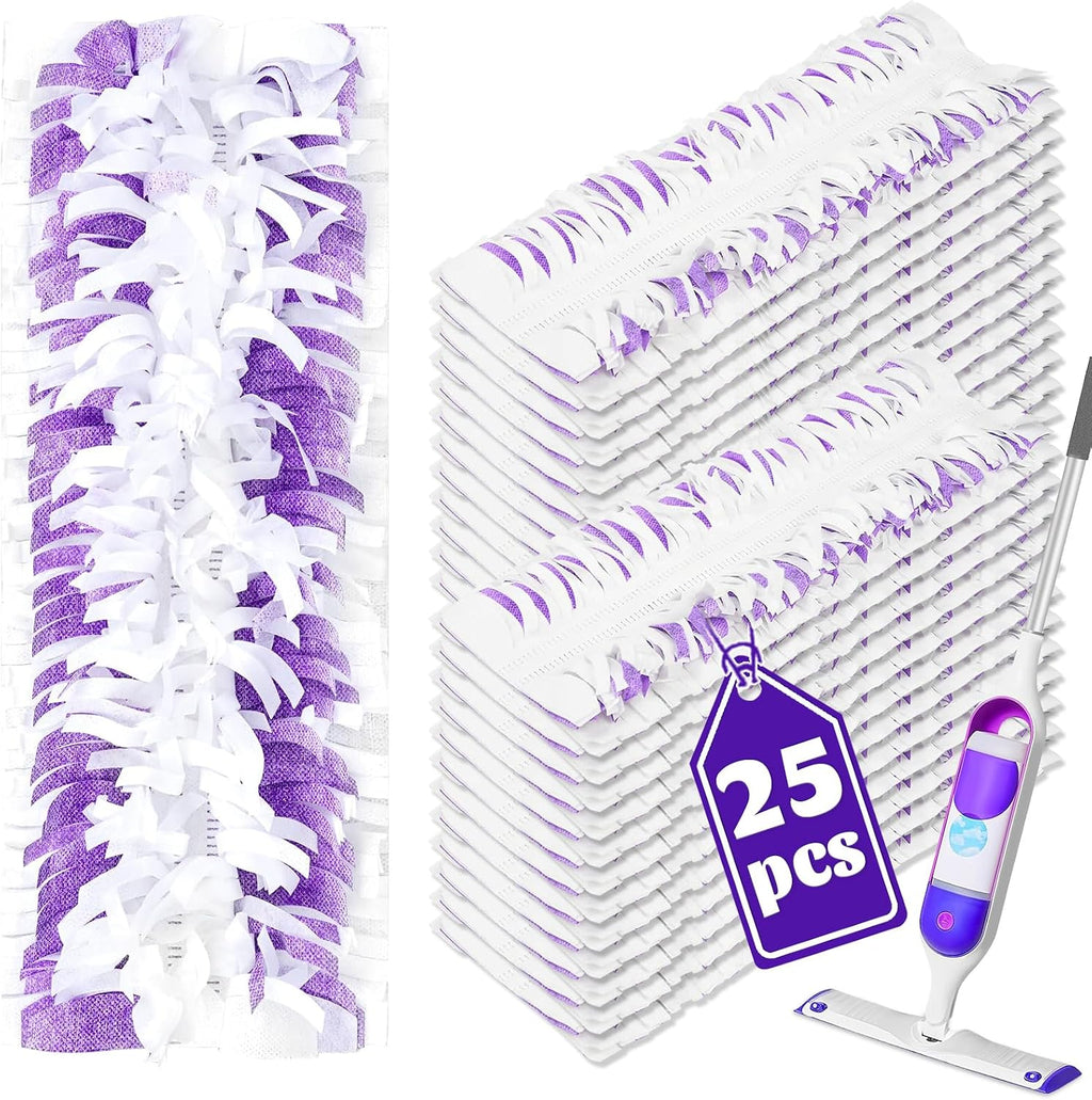 25 Pack Disposable Mop Replacement for Swiffer Power Mop Refills
