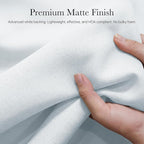 NICETOWN Farmhouse 100% Blackout Linen Curtains - Image 5