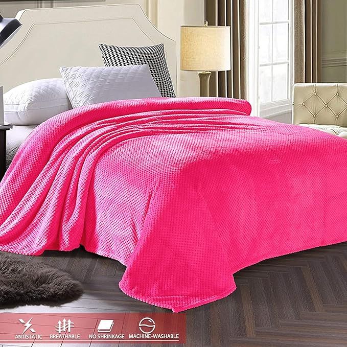 Exclusivo Mezcla Fleece Bed Blanket King Size, Super Soft and Warm Blankets - Image 3