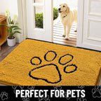 Smiry Dog Door Mat for Muddy Paws, Absorbent Dirt Trapper Non Slip Quick Dry - Image 7