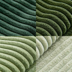 MIULEE Spring Green Decorative Throw Pillow Covers 18x18 Inch Set of 4 Boho Farmhouse Cushion Covers Mordern Nordic Pillow Cases Soft Corduroy Gradient Home Decor for Couch Sofa Living Room Bed