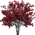 Mandy's 6 Bundles Artificial Burgundy Baby’s Breath Flowers
