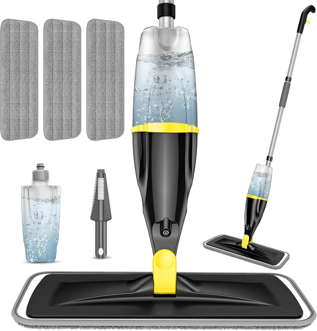 Hardwood Floor Mops for Floors Cleaning: Spray Mops Wet Dust Mop Refillable