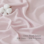 NICETOWN Blush Pink Short Linen Curtains - Image 4