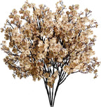 Mandy's 6 Bundles Artificial Light Brown Baby’s Breath Flowers