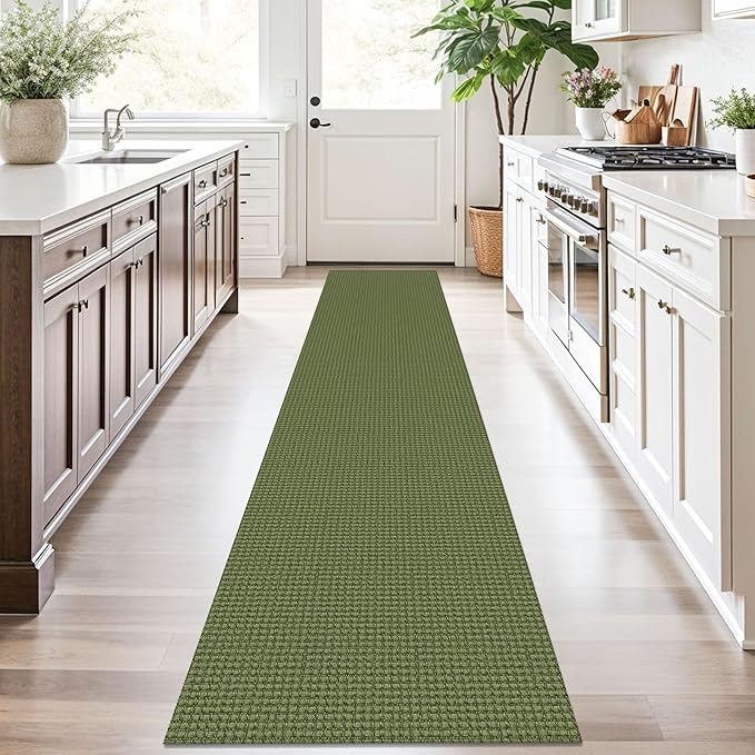 KOZYFLY Runners for Hallways 2x10 ft Washable Kitchen Runner Non Slip Rubber - Image 2