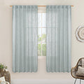LAMIT Light Filtering Linen Curtains 68 inches Long by LAMIT