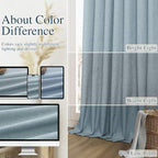 Guken Blue 100% Blackout Curtains 92 Inch Length 2 Panels Set - Image 7