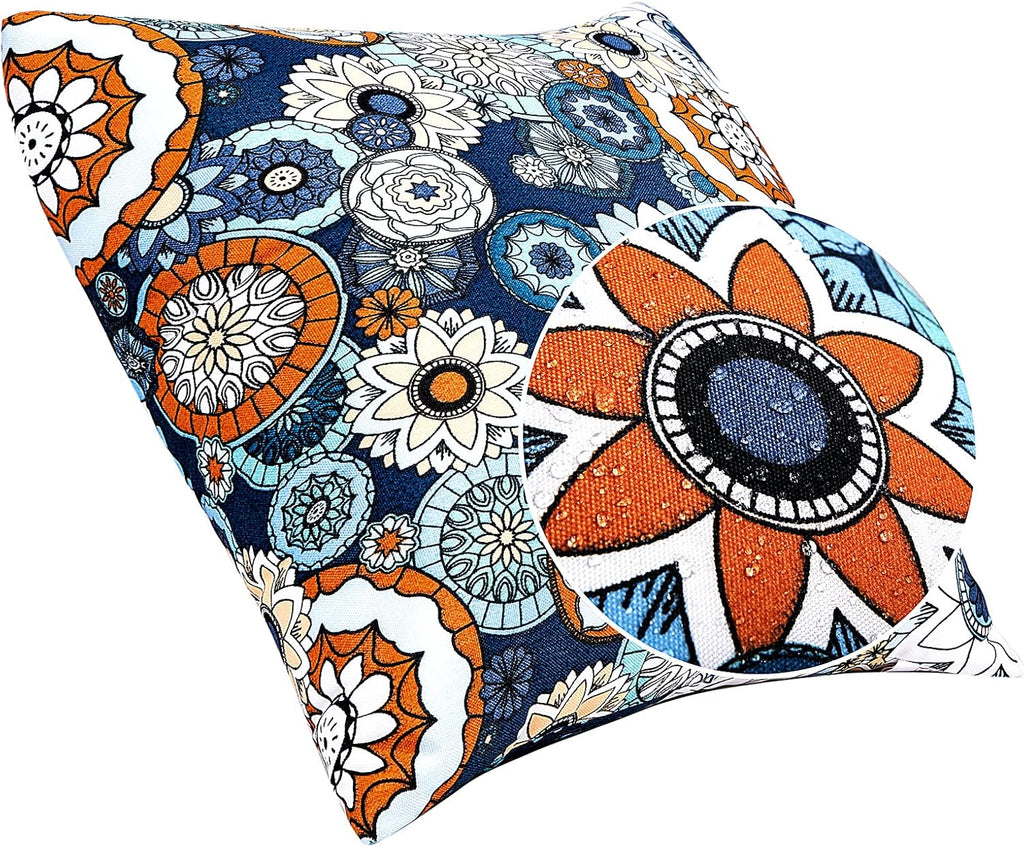 JMGBird Outdoor Throw Pillows Waterproof Outdoor Pillow Covers with Inserts
