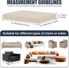 Patio Stretch Cushion Covers, Chair Cushion Covers& Sofa Replacement Slipcovers - Image 2