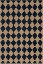 Lahome Colette Checkered Easy Jute Patio Rug, 6x9 Washable Indoor Outdoor Rug - Image 8