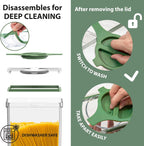 4-Pack Airtight Pantry Containers 1.9 QT Leakproof Twist-Lock Lids