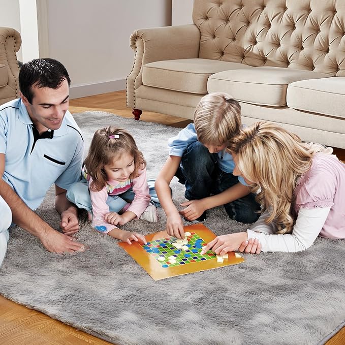 Large Area Rugs for Living Room, Fluffy Shag Fuzzy Plush Soft Bedroom Area Rugs - Image 4