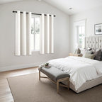 MIULEE Ivory Blackout Curtains for Bedroom Living Room 63 Inches Long 2 Panels - Image 6