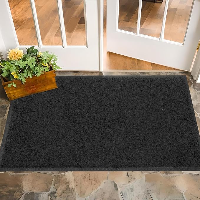 Mibao Dirt Trapper Door Mat for Indoor Outdoor, Waterproof All-Season, - Image 2
