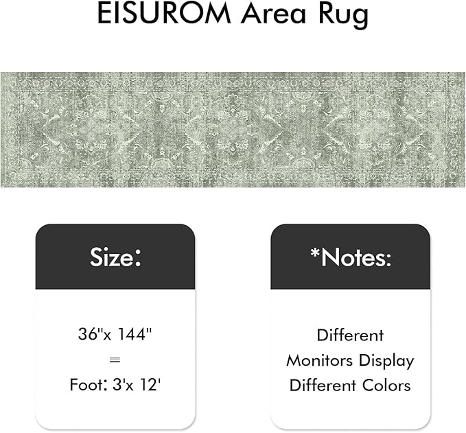 Washable 3x12 Runner Rug - Image 6