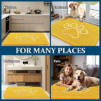 OLANLY Dog Door Mat for Muddy Paws 30x20, Paw Print Design, Absorbs Moisture - Image 8