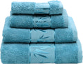 Set of 4 Luxury Super Soft Towels – Premium Viscose Derived from Bamboo & Turkish Cotton for The Ultimate Bath Experience