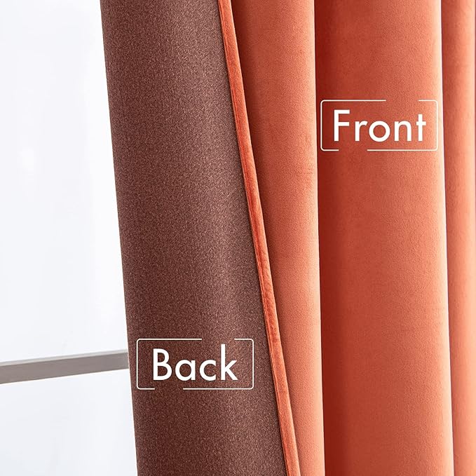 MIULEE Velvet Curtains 66 Inch Wide - Image 6