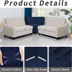 Easy-Going Stretch Sectional Corner Sofa Slipcover 1-Piece Couch Sofa Cover - Image 4
